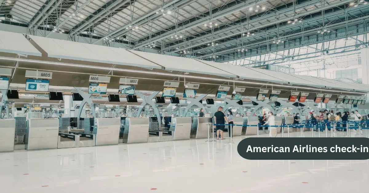 American Airlines online check-in process on website step by step
