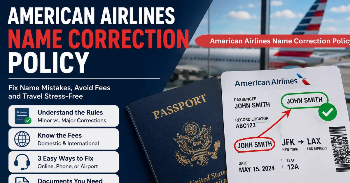 American Airlines Name Correction Policy